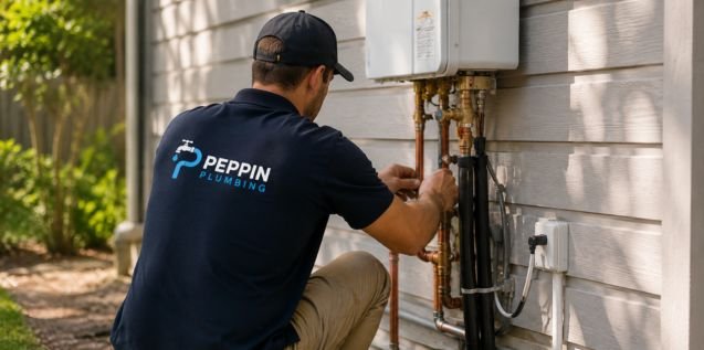 man plumbing